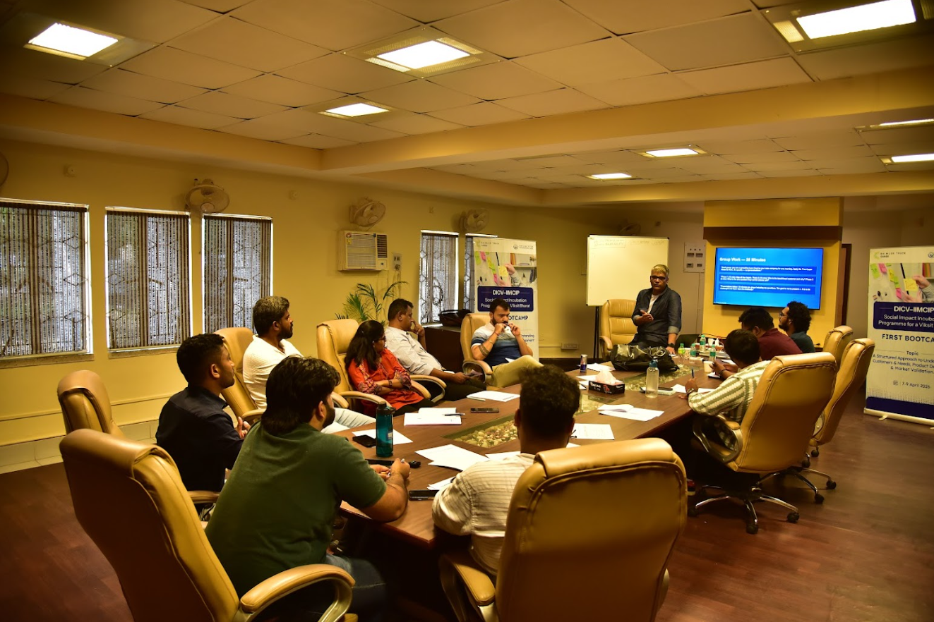 Inaugural Bootcamp of the IIMCIP–DICV Social Impact Incubation Programme conducted